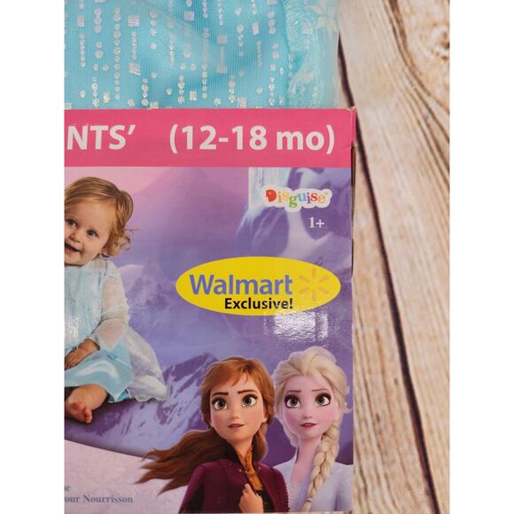 NEW DISNEY FROZEN ELSA COSTUME INFANTS SIZE 12-18 MONTHS-INCLUDES DRESS-DISGUISE - Picture 2 of 5